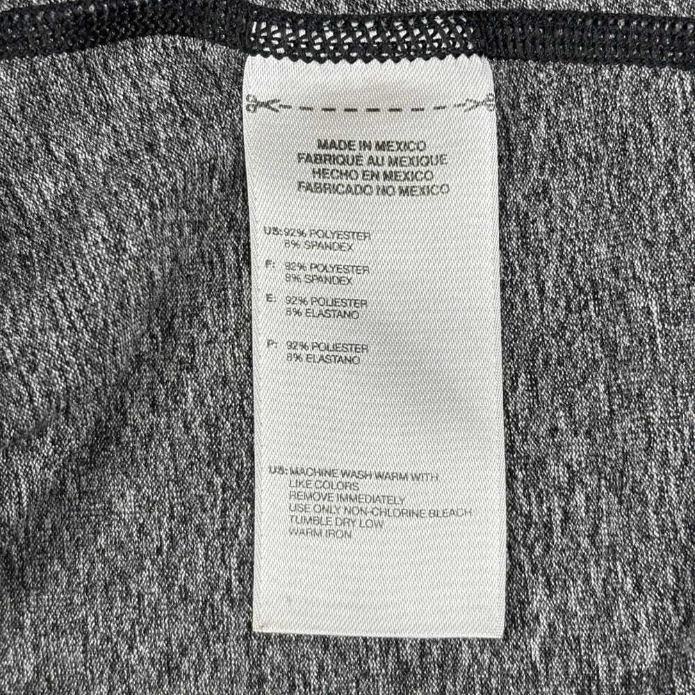 Adidas Techfit Long Sleeve Shirt Climalite Small Grey Heathered Athletic Base